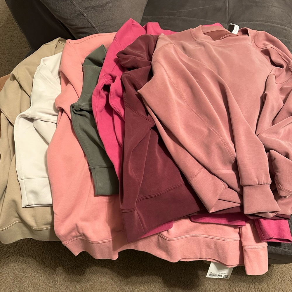 Lot of 8 Lululemon Sweatshirts